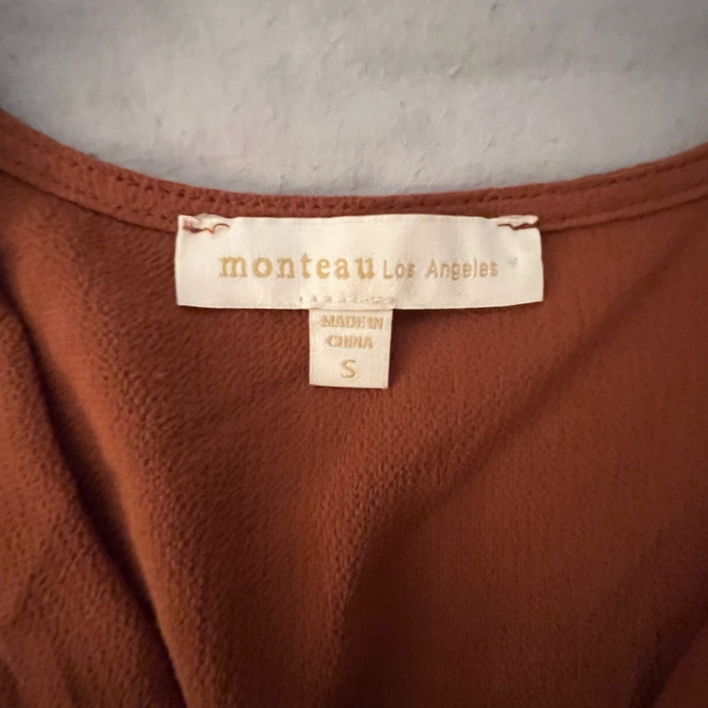 Rust Wrap Top - Picture 3 of 3